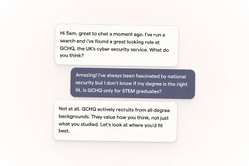 A chat with your Rodeo agent about a cyber security role